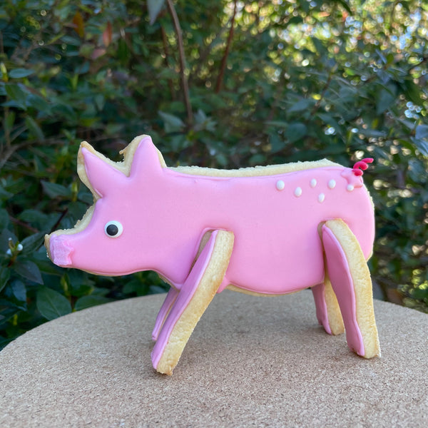 Pig 3D Standing Cookie Cutter