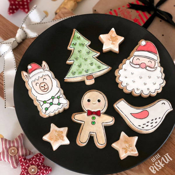 Christmas Tree Stamp and Cutter Set (Little Biskut)