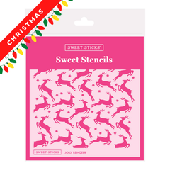 Jolly Reindeer Sweet Stencil (Sweet Sticks)