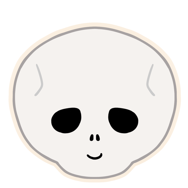 Cute Skull Cutter (Miss Biscuit)