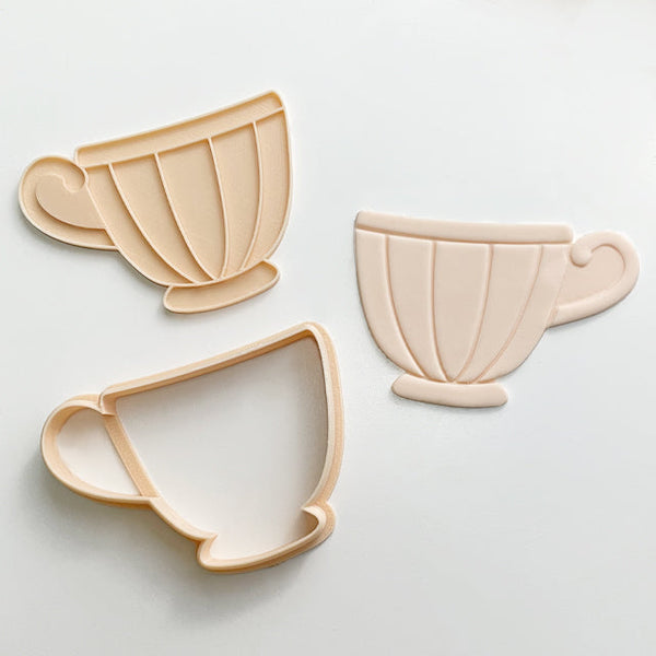 Tea Cup Cutter & Embosser Set (Little Biskut)