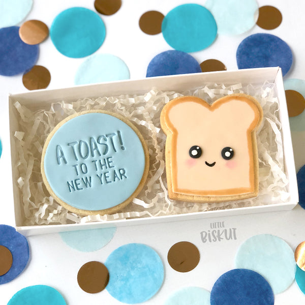 Toast To The New Year Cutter & Embosser Set (Little Biskut)
